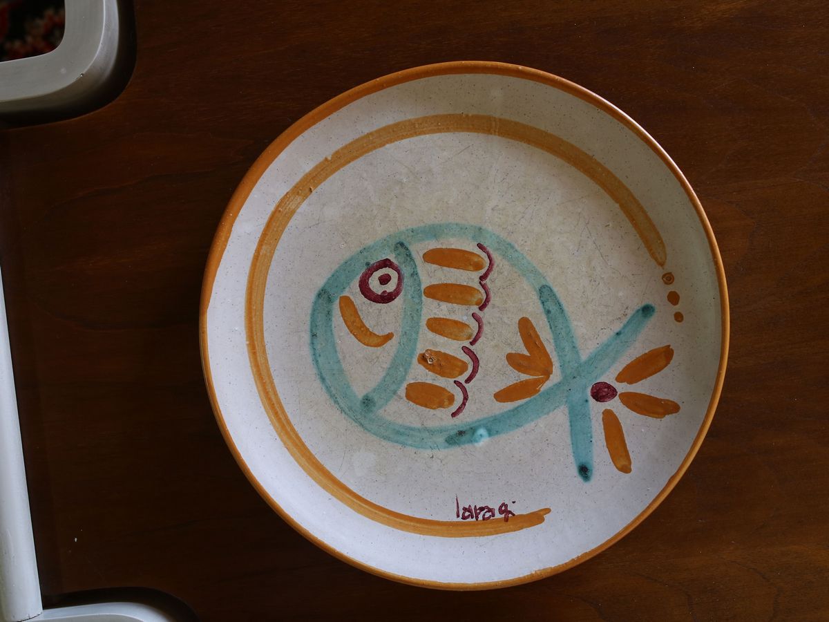 Servito di Piatti in Terracotta Smaltata
