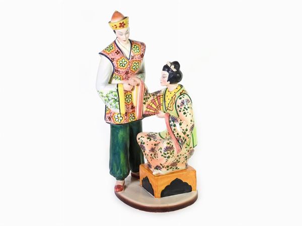 A Polychrome Porcelain Figure