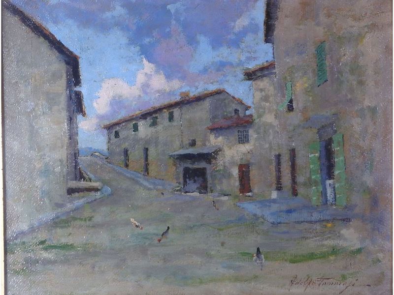 Adolfo Tommasi - Scorcio di Paese