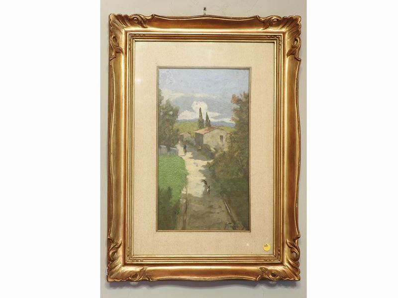 Gino Tommasi - Scorcio di Strada Toscana