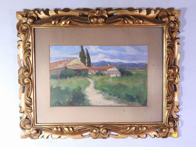 Gino Tommasi - Scorcio di Strada Toscana