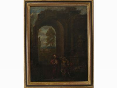 Capriccio Architettonico con Figure Orientali