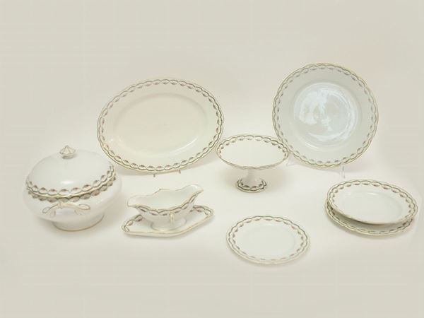 A porcelain dish set, Richard Ginori Manufacture