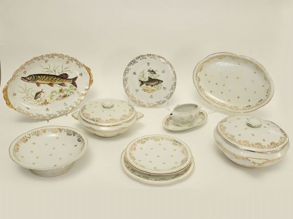 Servito di piatti in porcellana, Manifattura Limoges