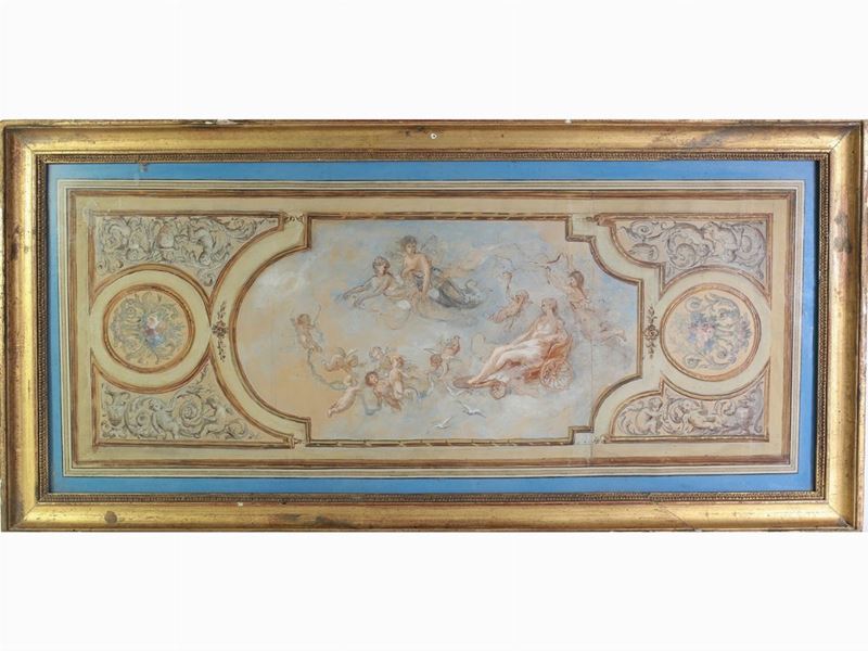 Scuola Francese del XVIII/XIX Secolo - Studio per Affresco
