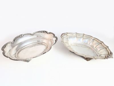 Due Cestini Centrotavola in Argento