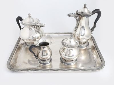Servito da Tè e Caffè in Argento