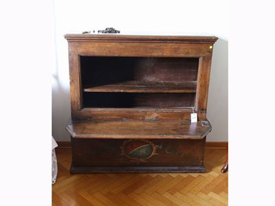 Libreria Bassa Rustica in Legno Tenero