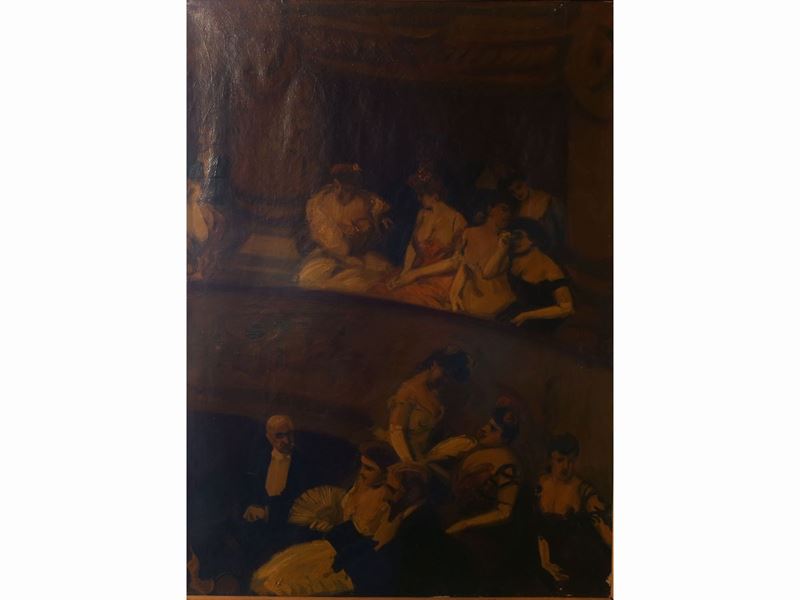Scuola Francese del XIX Secolo - A Teatro