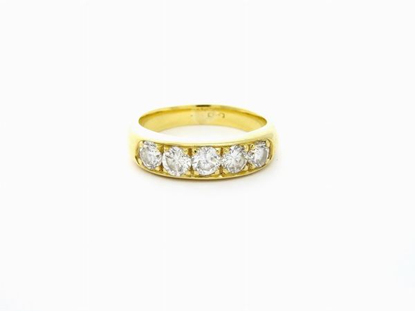 Yellow gold eternity ring