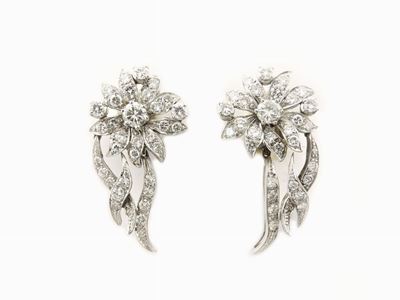 Orecchini in Oro Bianco e Diamanti