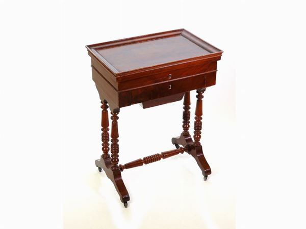 A Mahogany Veneered Work Table