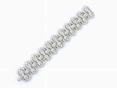 Bracciale in Oro Bianco e Diamanti