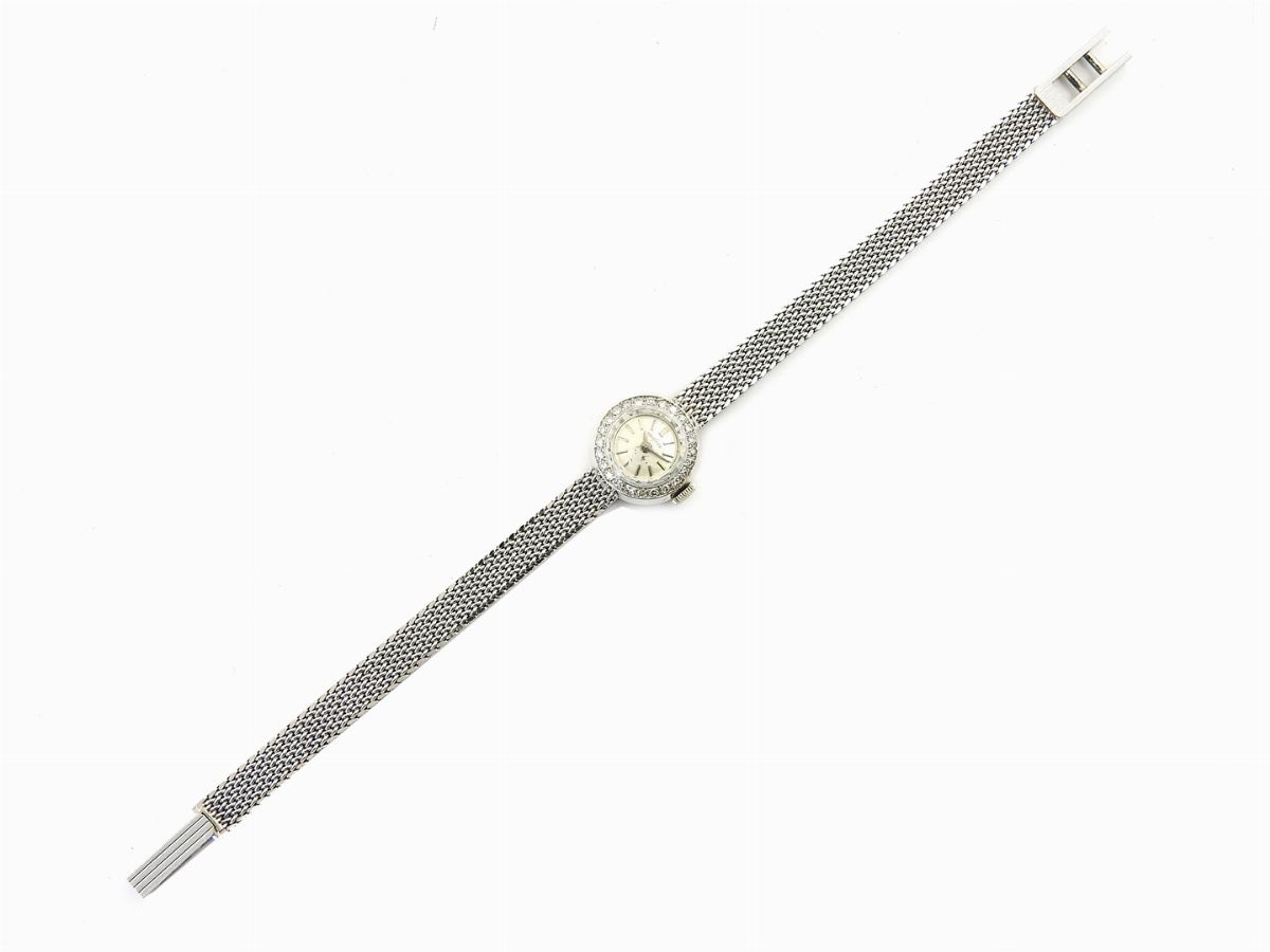 Orologio da Polso per Donna Longines in Oro Bianco e Diamanti