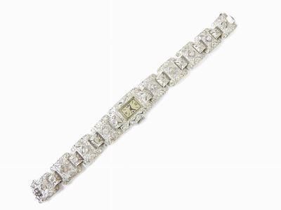 Orologio da Polso per Donna in Oro Bianco e Diamanti