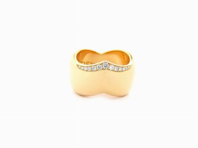 Anello Pasquale Bruni in Oro Giallo e Diamanti