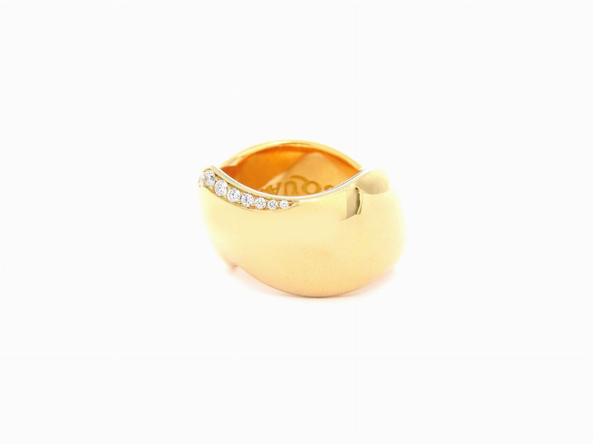 Anello Pasquale Bruni in Oro Giallo e Diamanti