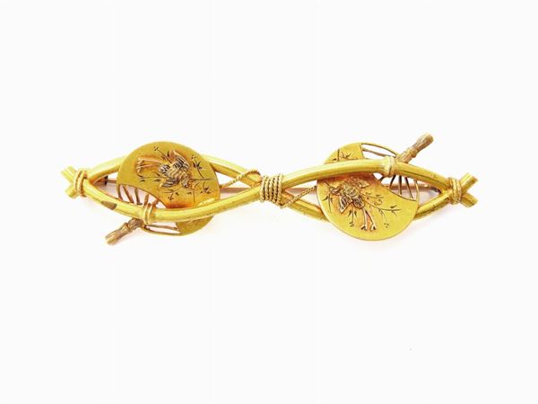Yellow gold brooch  - Auction Jewels and Watches - I - Maison Bibelot - Casa d'Aste Firenze - Milano