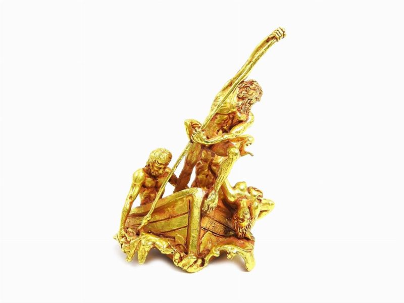 Scultura in Oro Giallo "caronte"