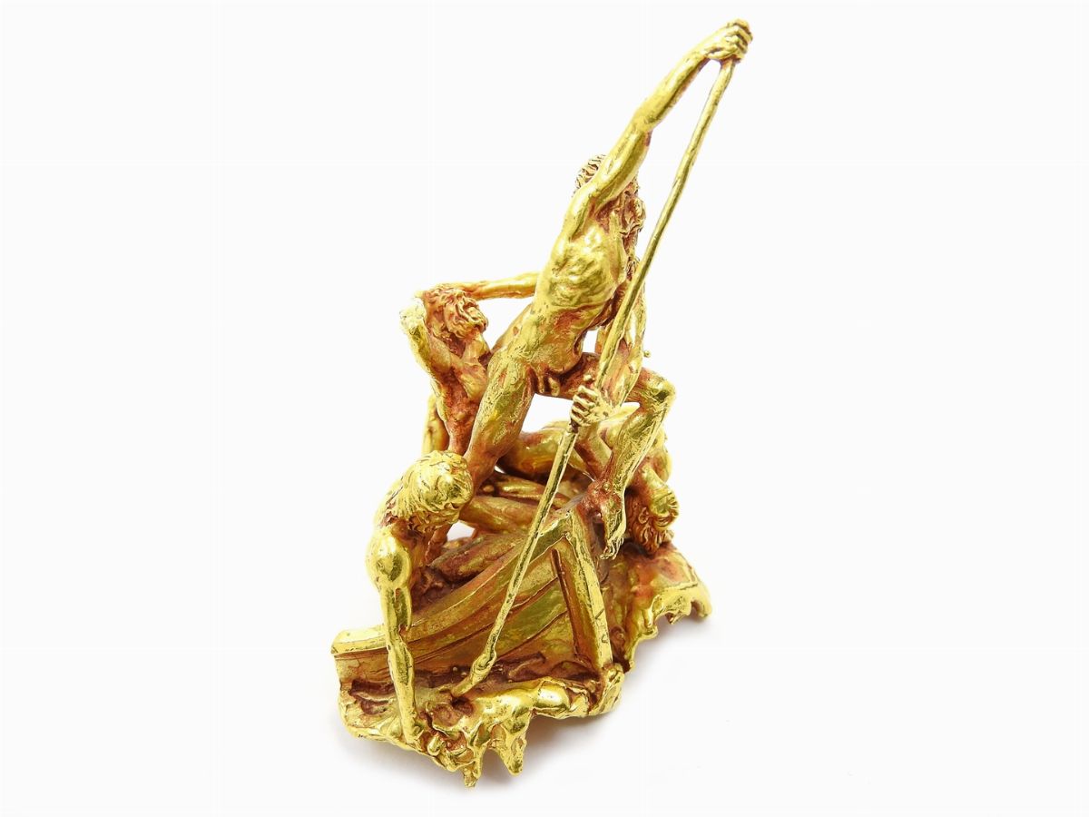 Scultura in Oro Giallo "caronte"