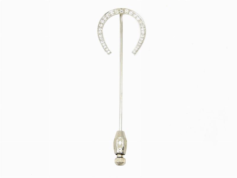 Spilla Tiffany in Platino e Diamanti