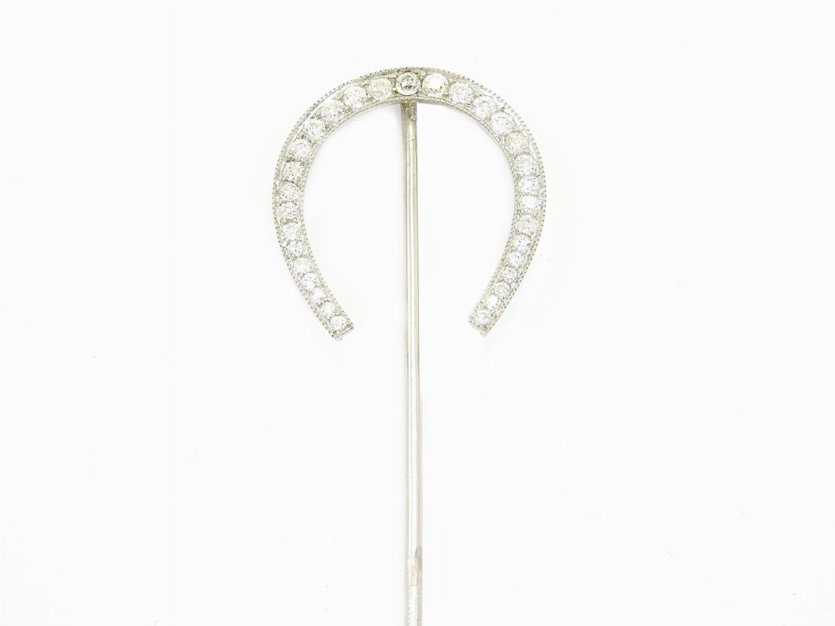 Spilla Tiffany in Platino e Diamanti