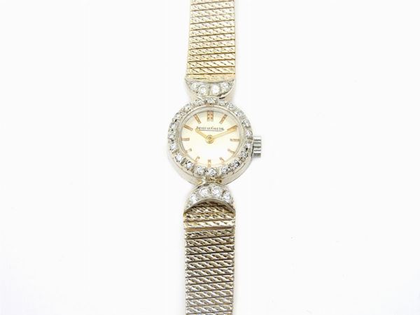 White gold Jaeger Le Coultre ladies wristwatch with diamonds