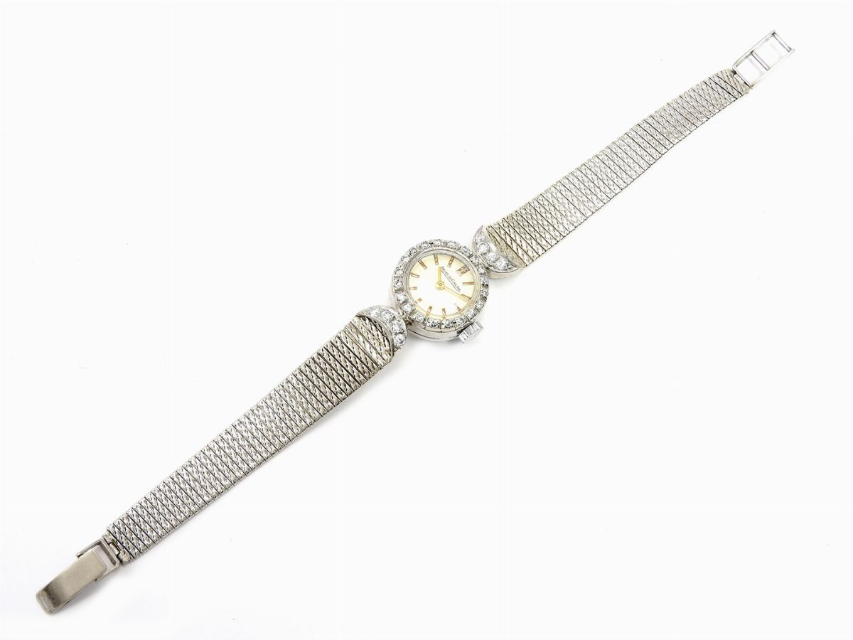 Orologio da Polso per Donna Jaeger le Coultre in Oro Bianco e Diamanti