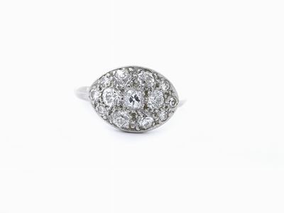 Anello in Oro Bianco e Diamanti
