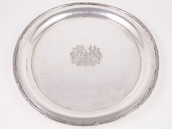 A silver plate, H.Meyen & Co.  (Berlin, begin of 20th century)  - Auction House Sale: Furniture and Paintings from Villa Roseto  - Florence - II - II - Maison Bibelot - Casa d'Aste Firenze - Milano