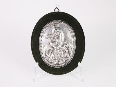 Placca Devozionale in Argento