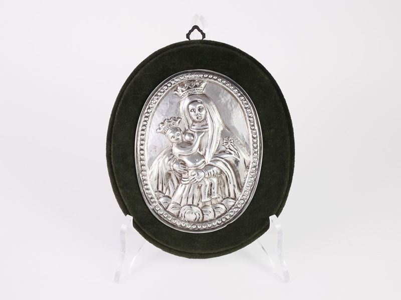 Placca Devozionale in Argento
