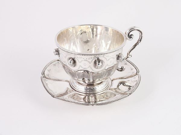 A silver cup, Martial Fray  (France, half of 19th century)  - Auction House Sale: Furniture and Paintings from Villa Roseto  - Florence - II - II - Maison Bibelot - Casa d'Aste Firenze - Milano