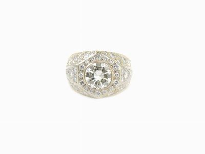 Anello in Oro Bianco e Diamanti