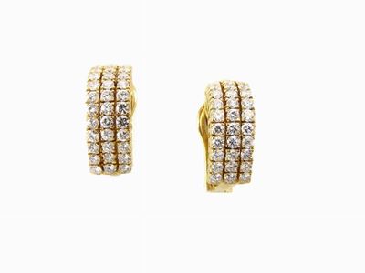 Orecchini in Oro Giallo e Diamanti