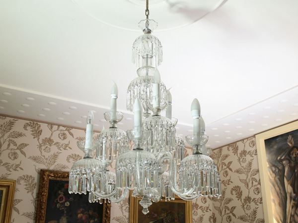 A crystal chandelier  - Auction House Sale: Furniture and Paintings from Villa Roseto - Florence - I - I - Maison Bibelot - Casa d'Aste Firenze - Milano
