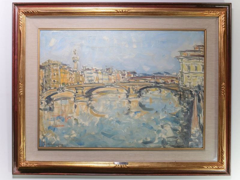 Enzo Pregno - Ponte Santa Trinita a Firenze