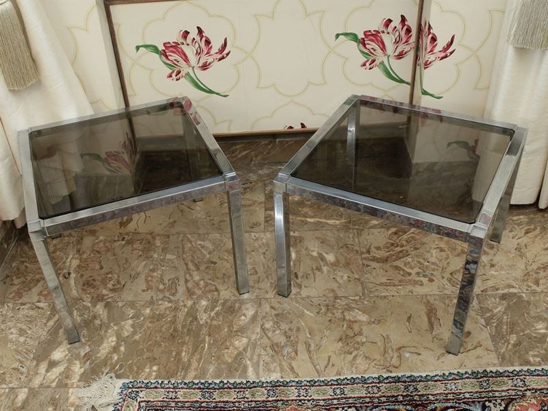Coppia di Tavolini Bassi di Design