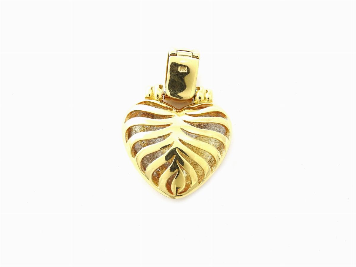 Ciondolo in Oro Giallo 585/1000 e Diamanti