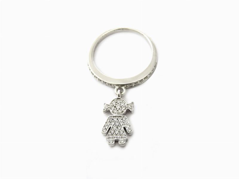 Anello Easy in Oro Bianco e Diamanti