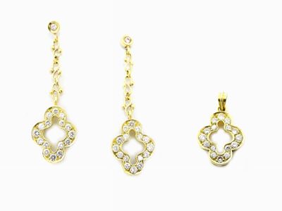 Demi Parure in Oro Giallo con Diamanti