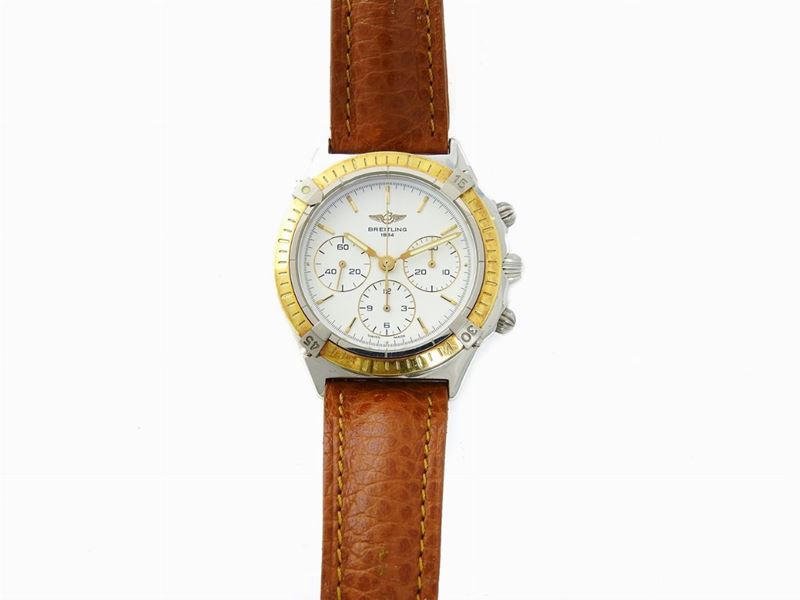 Cronografo da Polso per Uomo Breitling in Acciao e Oro Giallo