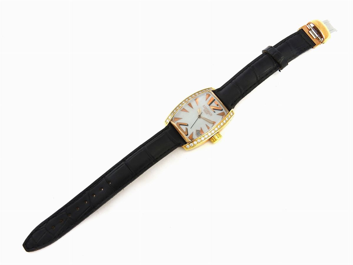 Orologio da Polso per Uomo Locman in Oro Giallo, Diamanti e Madreperla