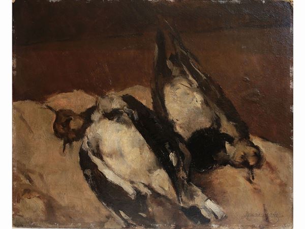 Ludovico Tommasi : Natura morta  ((1866-1941))  - Asta House Sale: Arredi e dipinti da Villa Il Roseto - Firenze - I - I - Maison Bibelot - Casa d'Aste Firenze - Milano