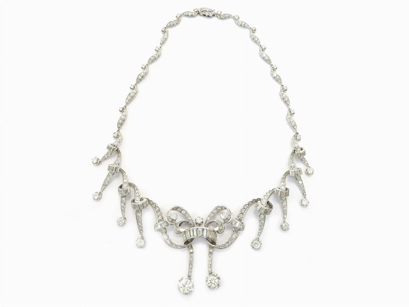 Collier in Platino e Diamanti