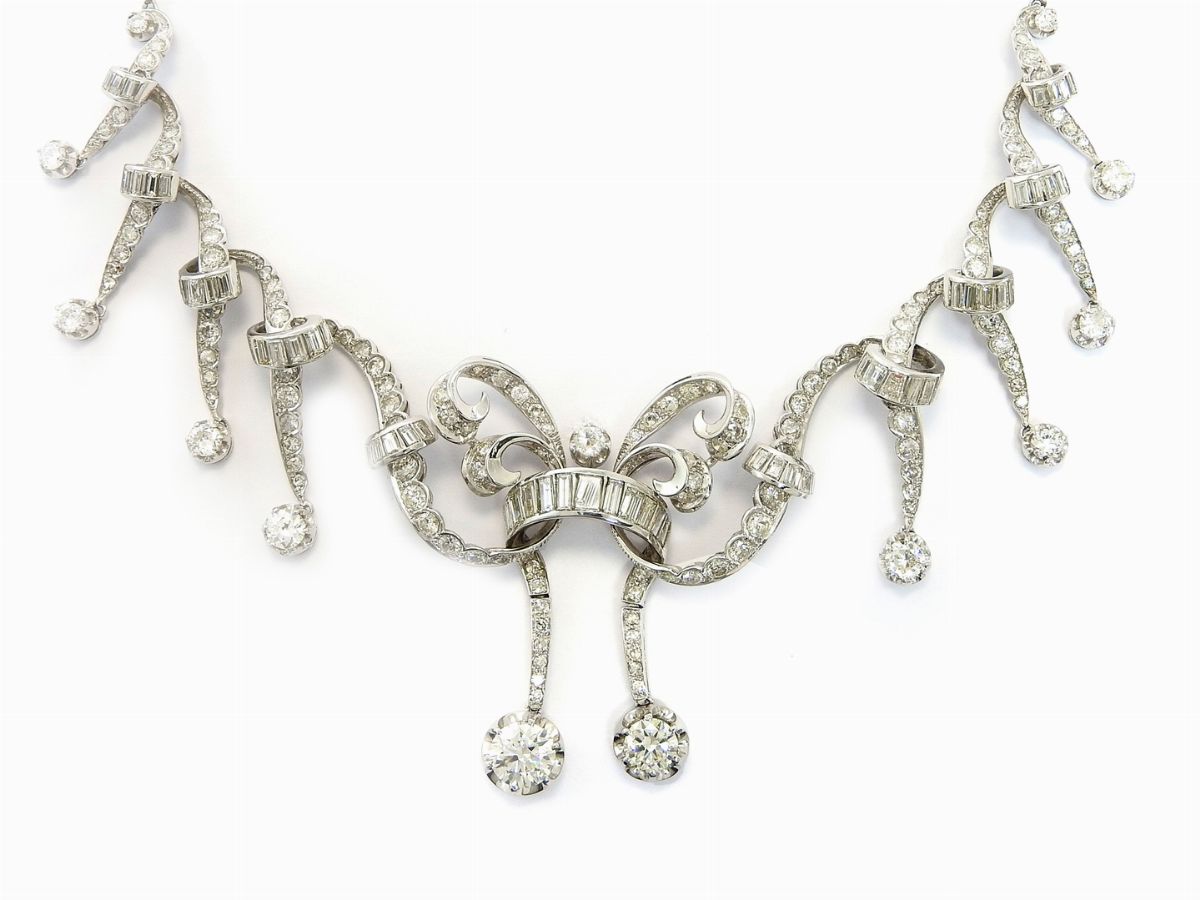 Collier in Platino e Diamanti