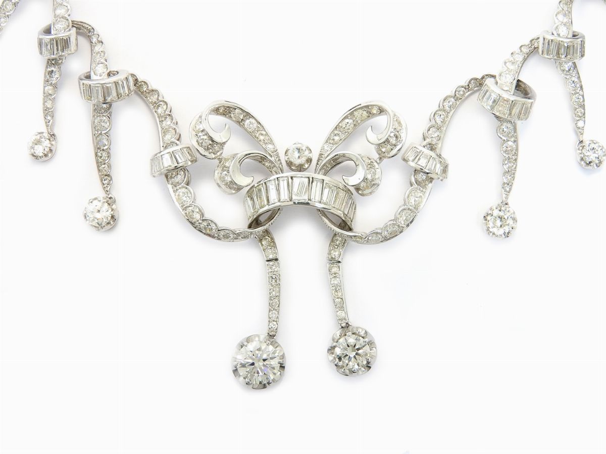 Collier in Platino e Diamanti