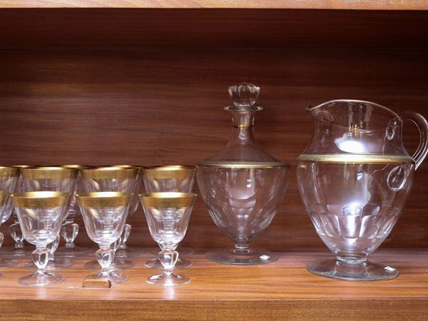 A crystal glasses set  - Auction House Sale: Furniture and Paintings from Villa Roseto - Florence - III - III - Maison Bibelot - Casa d'Aste Firenze - Milano
