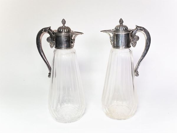 A couple of crystal pitchers