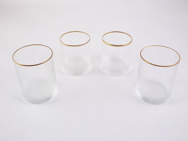 A crystal glasses set